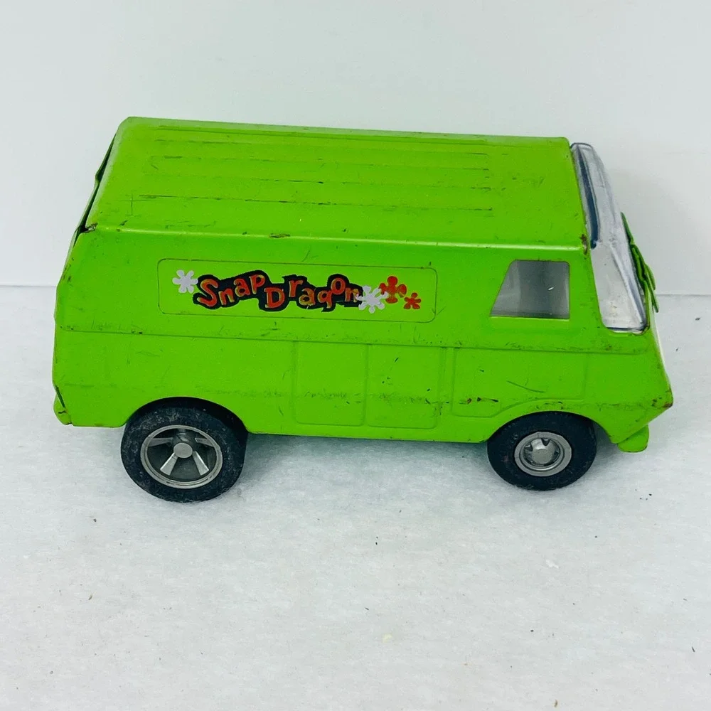 Vintage Tonka Snap Dragon Van Lime Green Metal Diecast USA 55450 Retro Toy